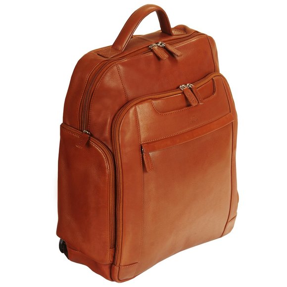 Mancini Leather Other - Mancini Colombian Leather Laptop Backpack with RFID Secure Pocket